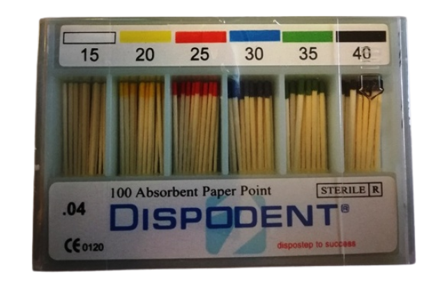 Бумажные штифты Dispodent 04 №15-40, (100шт), Dispodent / Вьетнам